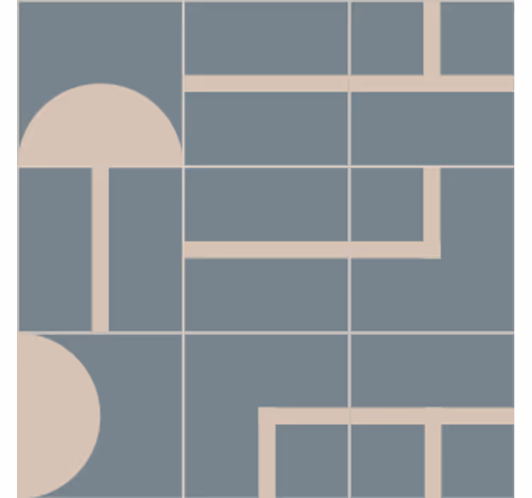 Suporturi pahare moderne cu model geometric curbat - TenStickers