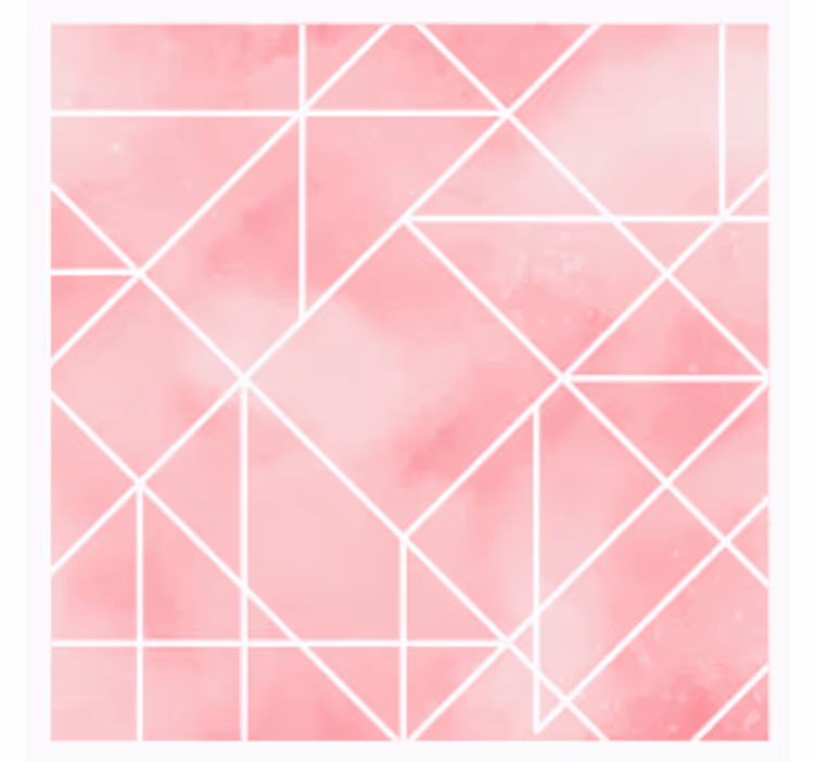 Suporturi pahare model geometric roz - TenStickers