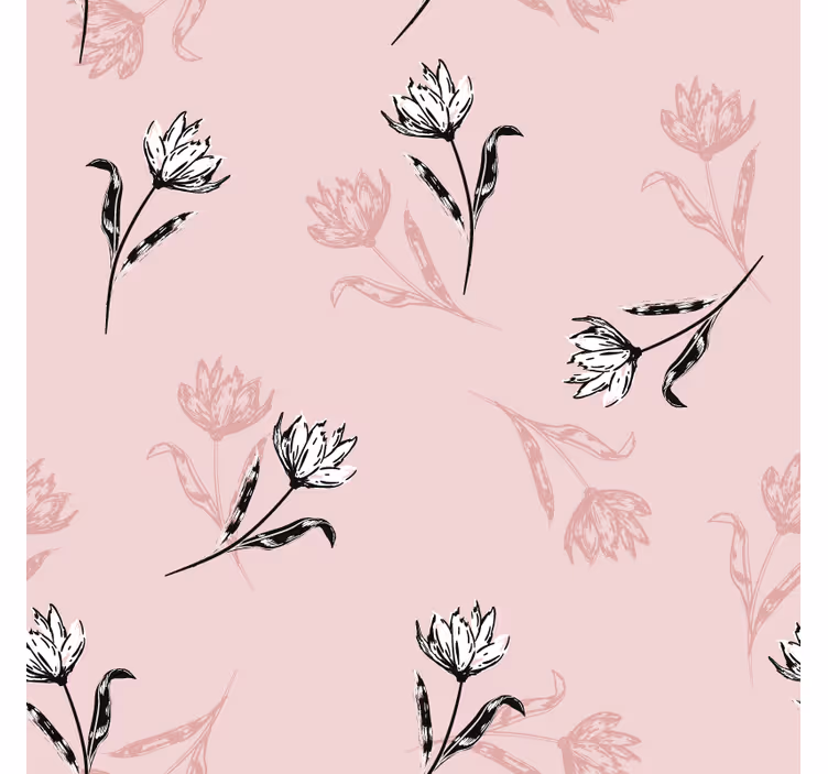 Suporturi pahare cu model floral în nuanțe delicate - TenStickers