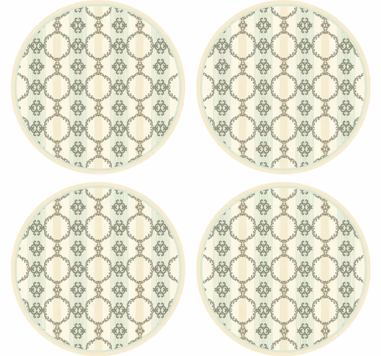 Suporturi pahare cu modele circulare intricate - TenStickers