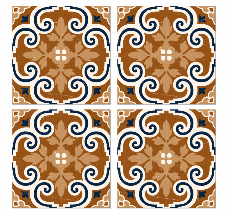 Suporturi pahare gresie Gresie stil ciment - TenStickers