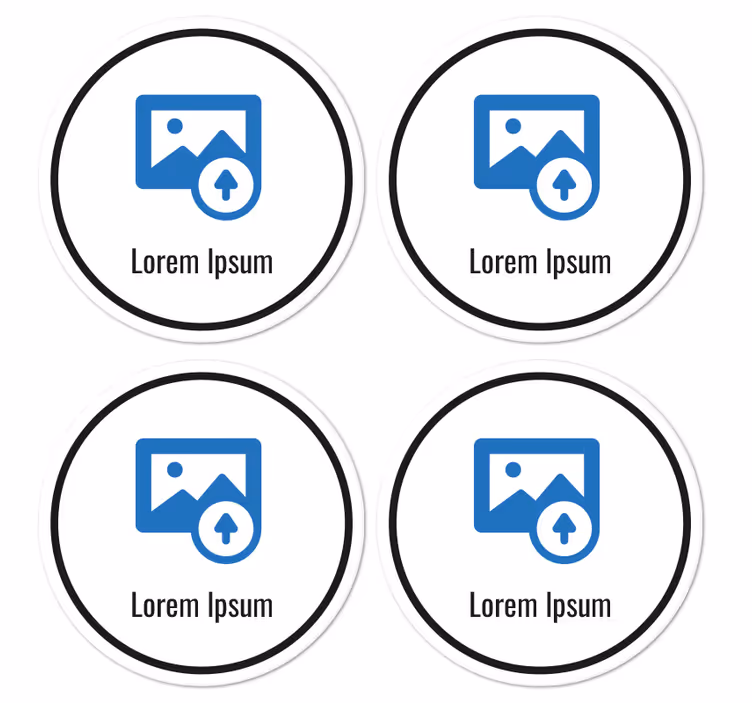 Suporturi pahare cu nume cod QRCodul QR - TenStickers