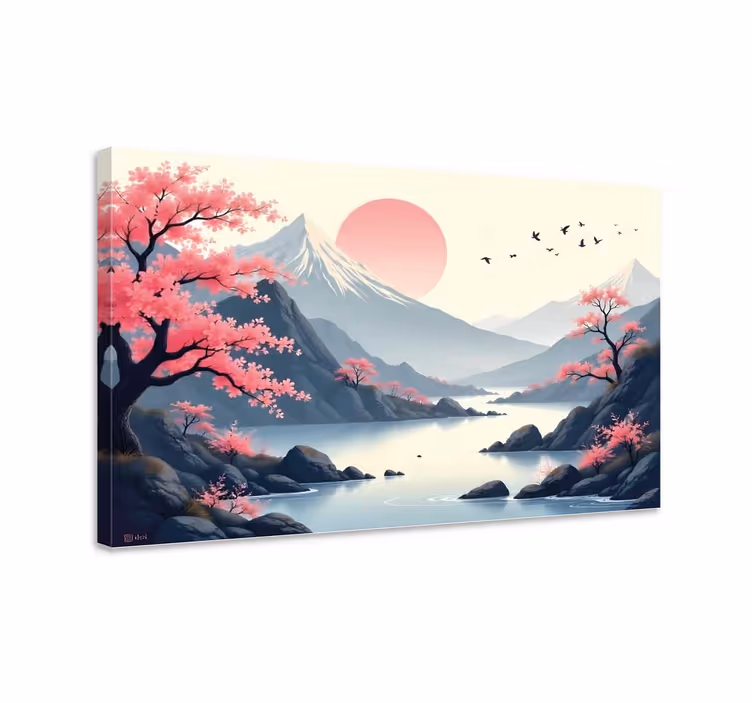 Tablou peisaje peisaj japonez - TenStickers