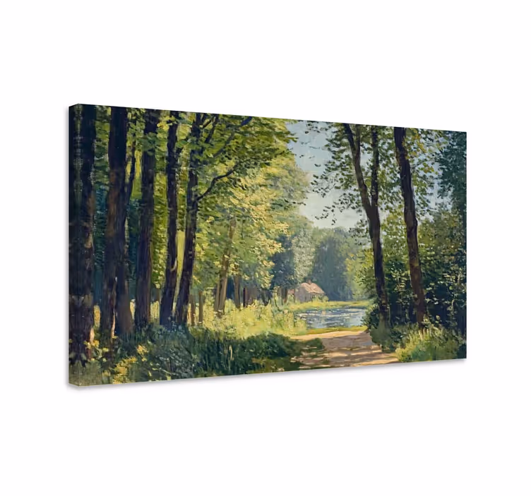 Tablou peisaje pădure verde - TenStickers