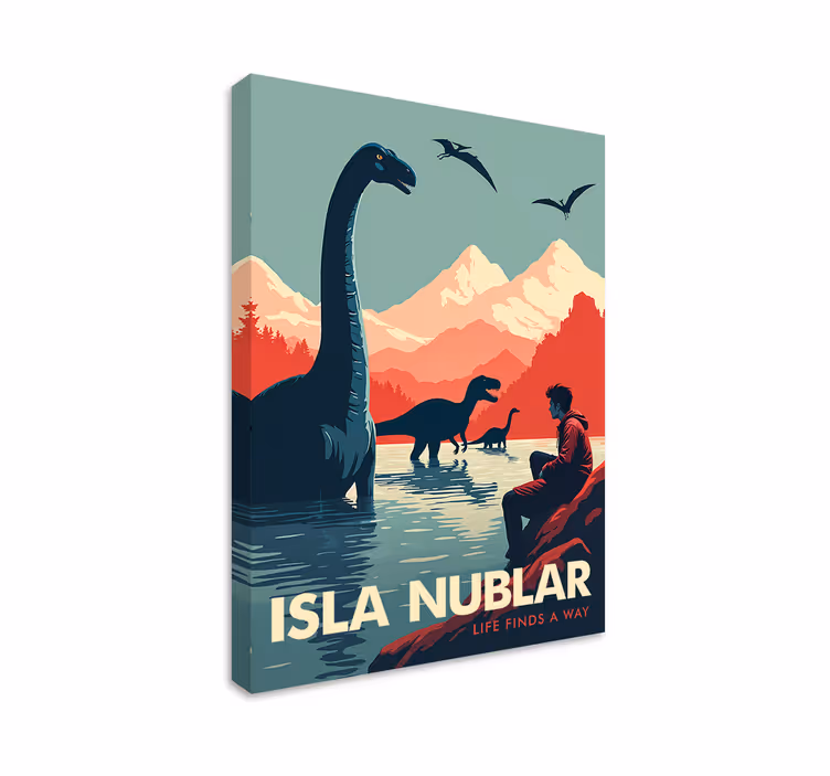 Tablou dinozauri insula nublar - TenStickers