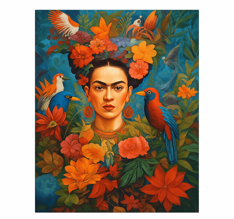 Tablou artă păsări exotice frida kahlo - TenStickers