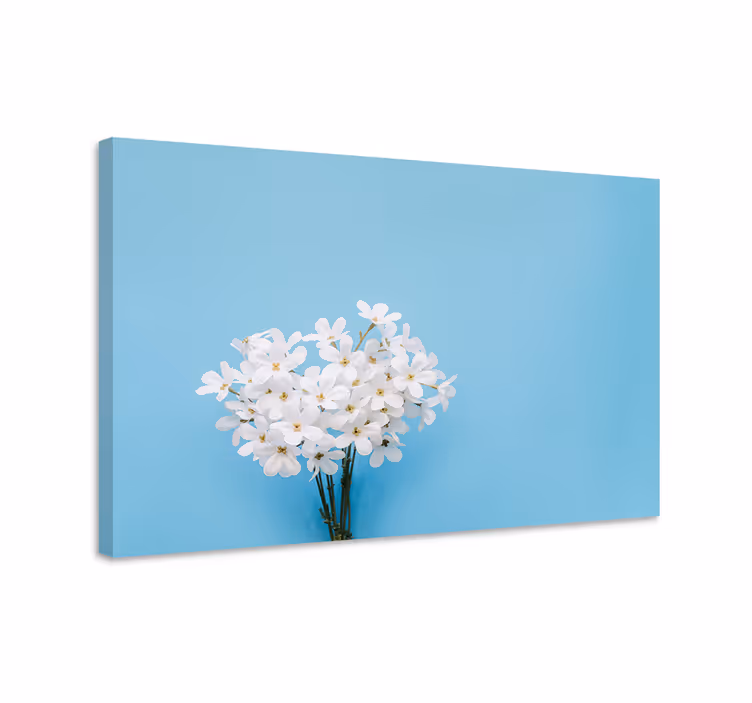 Tablou albastru fundal jazmin - TenStickers