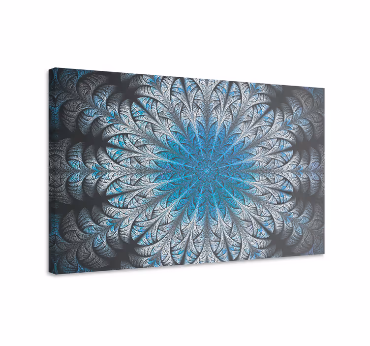 Tablou albastru mandala păduroasă - TenStickers