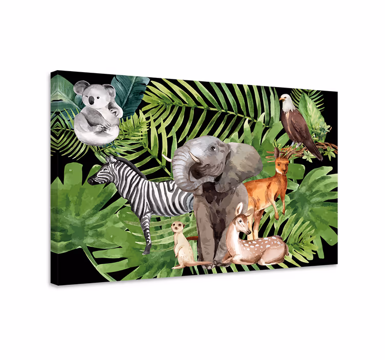 Tablou elefanți regatul animalelor - TenStickers