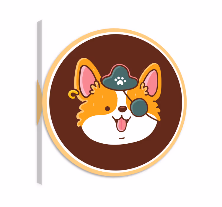 Tablou pisici câine cu bandaj la ochi - TenStickers