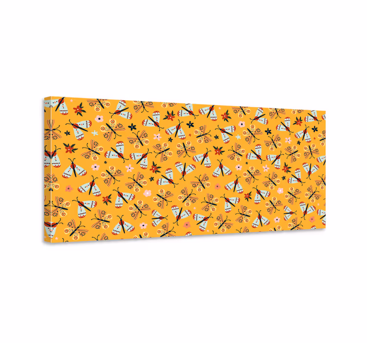 Tablou fluturi desenate manual - TenStickers