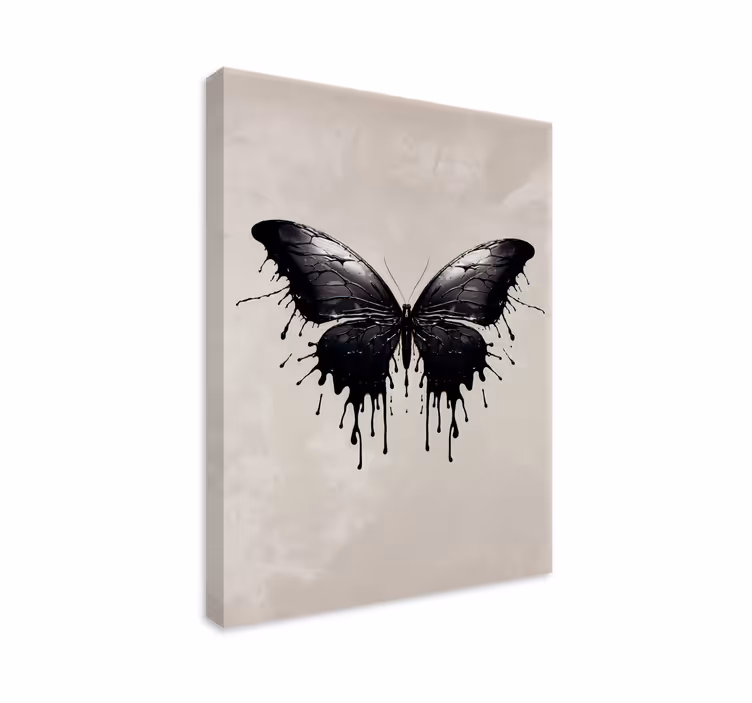 Tablou fluturi aripi mari negre - TenStickers