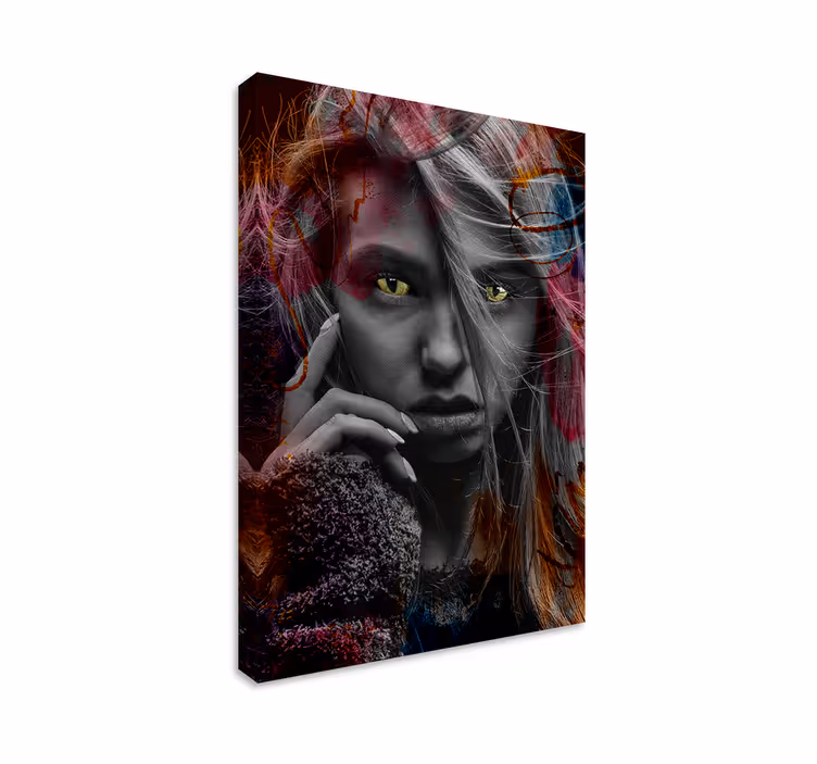 Tablou persoane portret feminin enigmatic - TenStickers