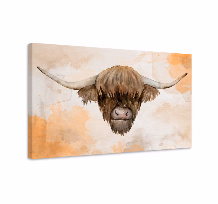 Amprente de pânză animale de vite highland - TenStickers