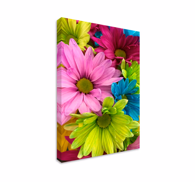 Pânză de artă cu flori colorate - TenStickers