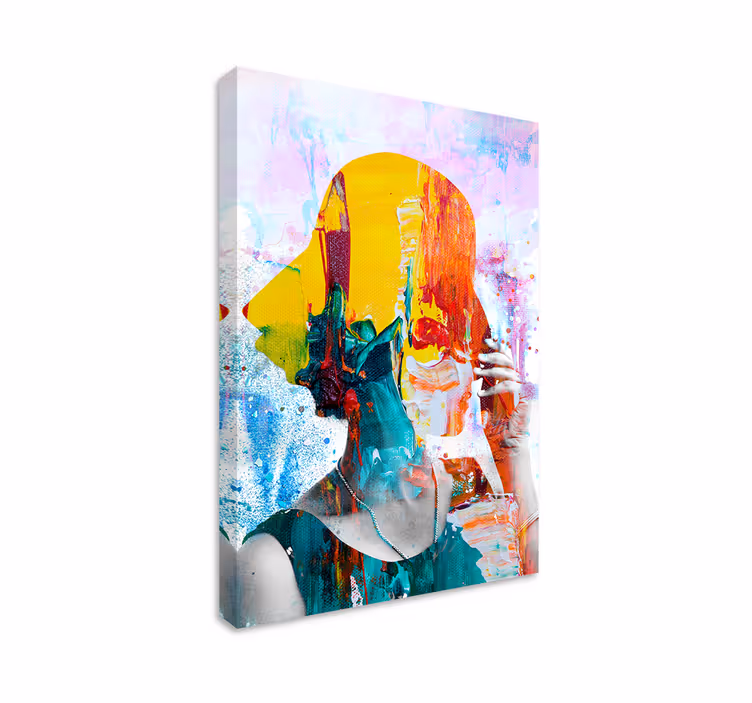 Imprimeuri de artă pe pânză colorate pentru femei - TenStickers