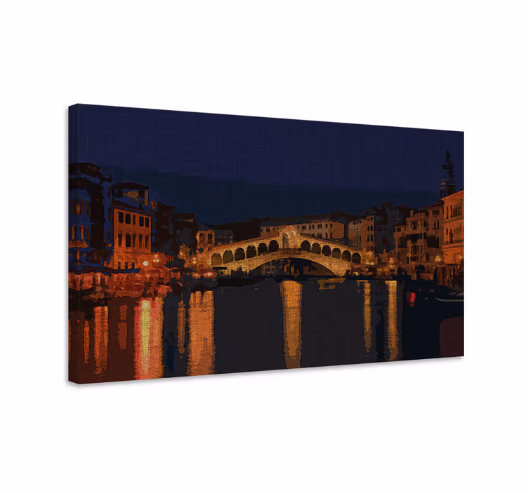 Amprente de pânză grand canal venice city - TenStickers
