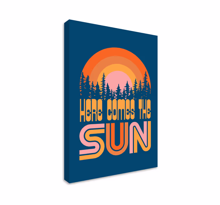 Arta vintage de muzică de soare - TenStickers