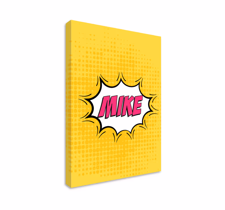 Panza personalizată cu nume de benzi desenate - TenStickers