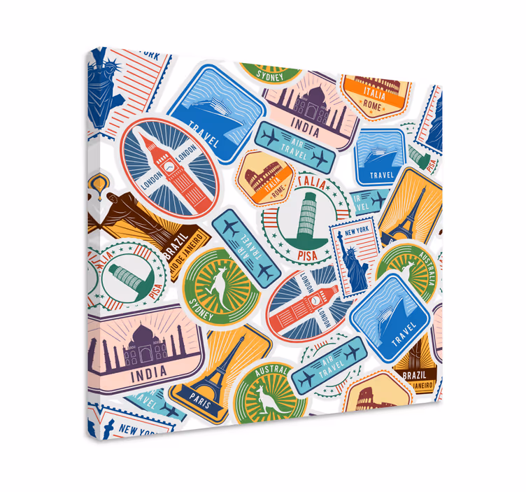 Alte cadru colaj de repere globale - TenStickers