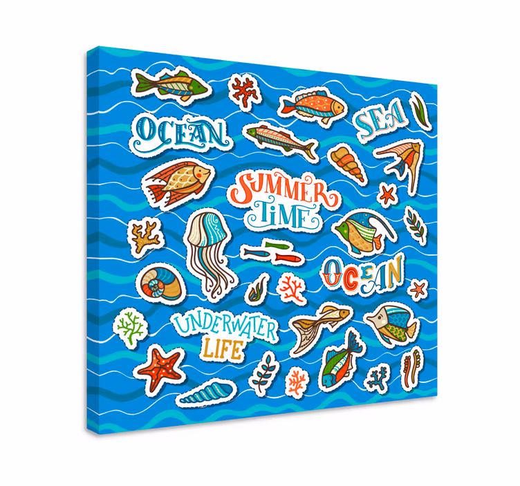 Pânză de colaj pentru autocolante ocean - TenStickers