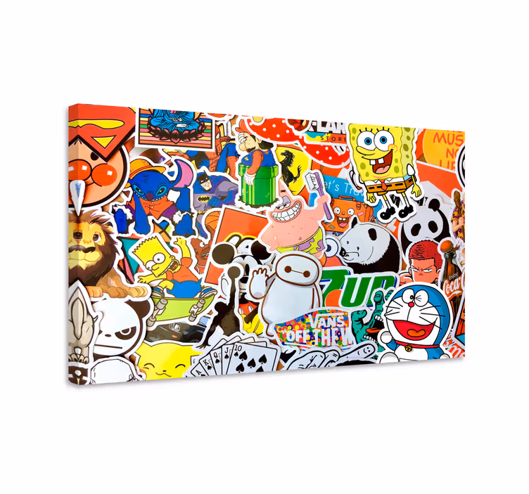 Panza de pepinieră cu personaje de desene animate - TenStickers