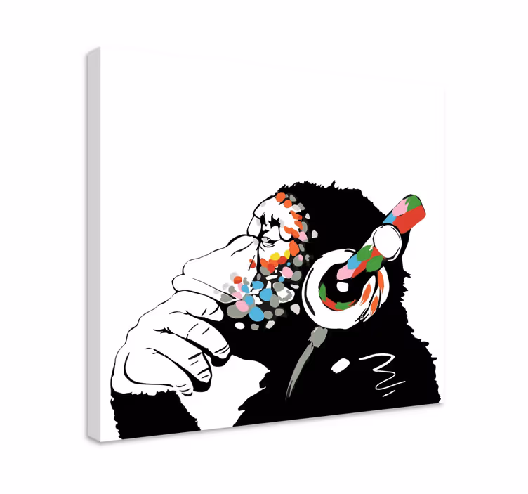Mono banky música muzică pânză de artă - TenStickers