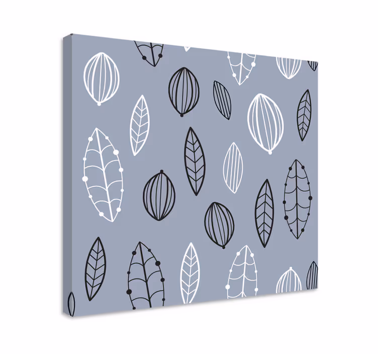Tipar de frunze nordice print art - TenStickers
