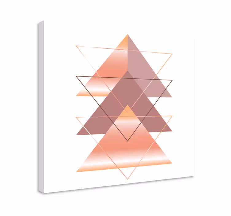 Tablou geometric fuziunea triunghiurilor geometrice - TenStickers