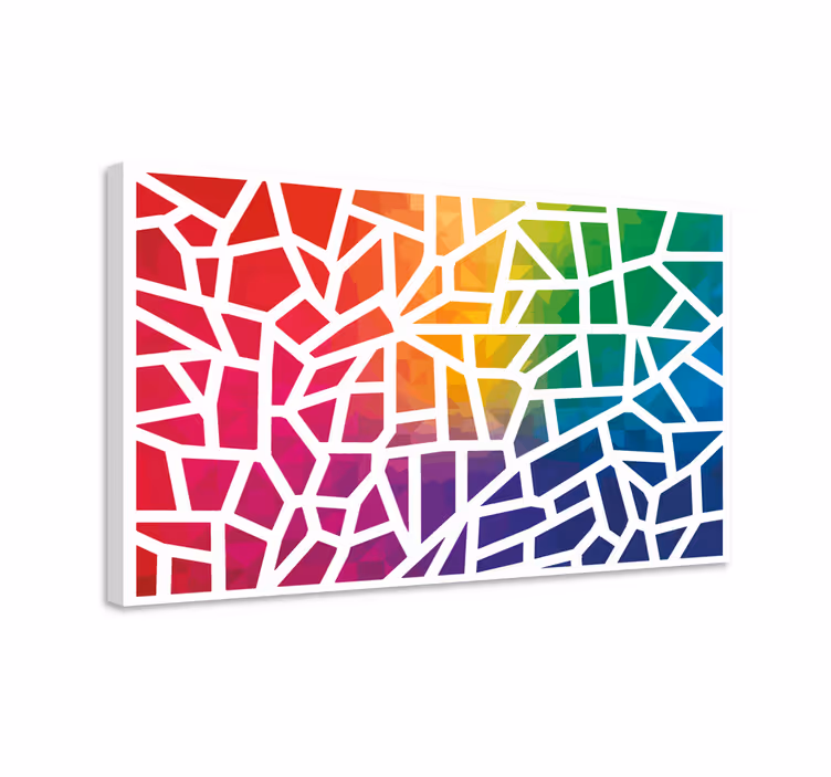 Mosaico de colores mosaic canvas prints - TenStickers