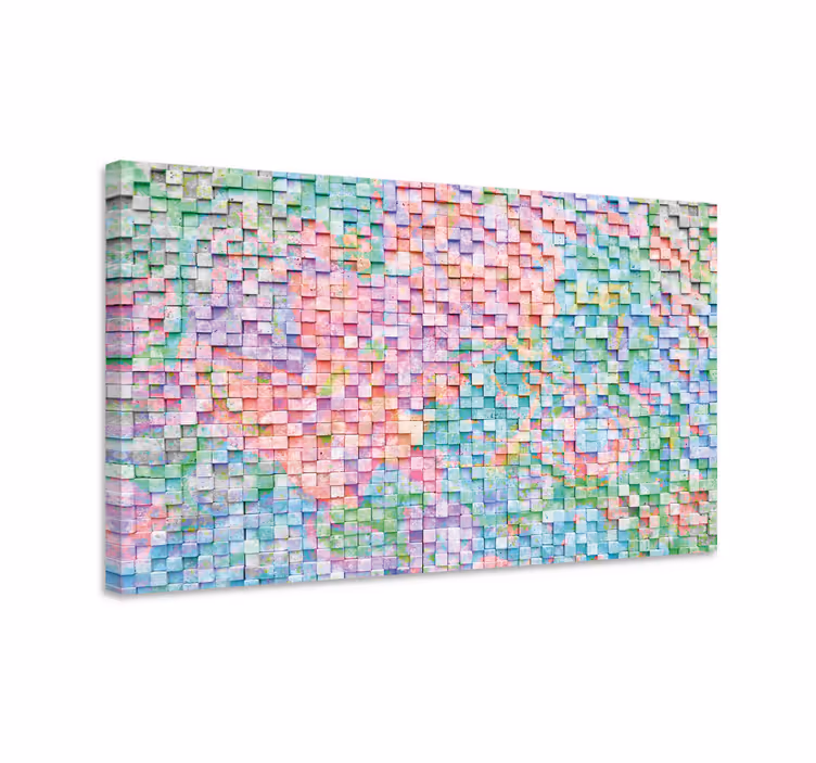 Tablou geometric spectru mozaic - TenStickers