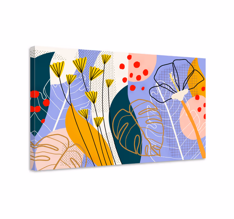 Tablou flori şi plante aranjament botanic artistic - TenStickers