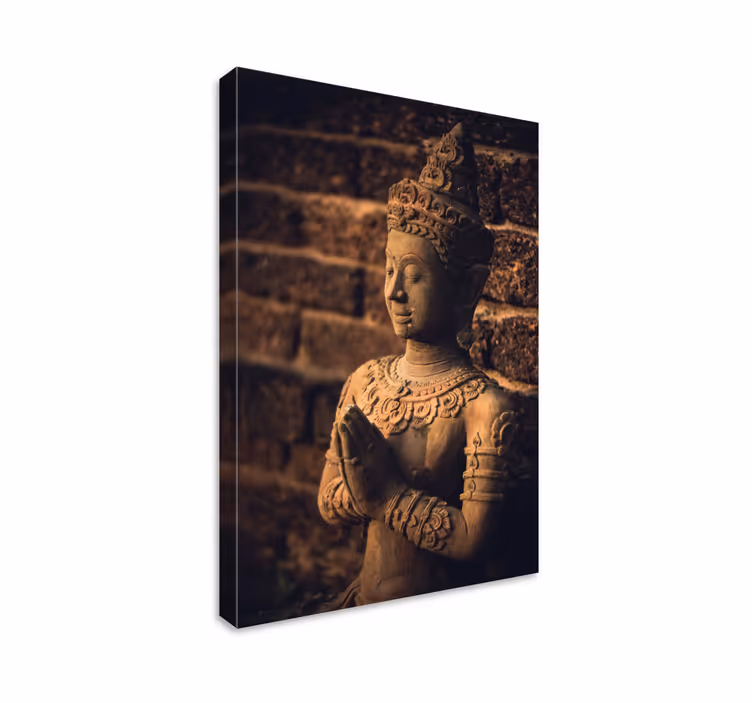 Buddha figura pânză artă de perete - TenStickers