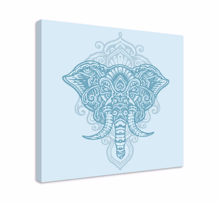Elefant mandala pânză de artă de perete - TenStickers