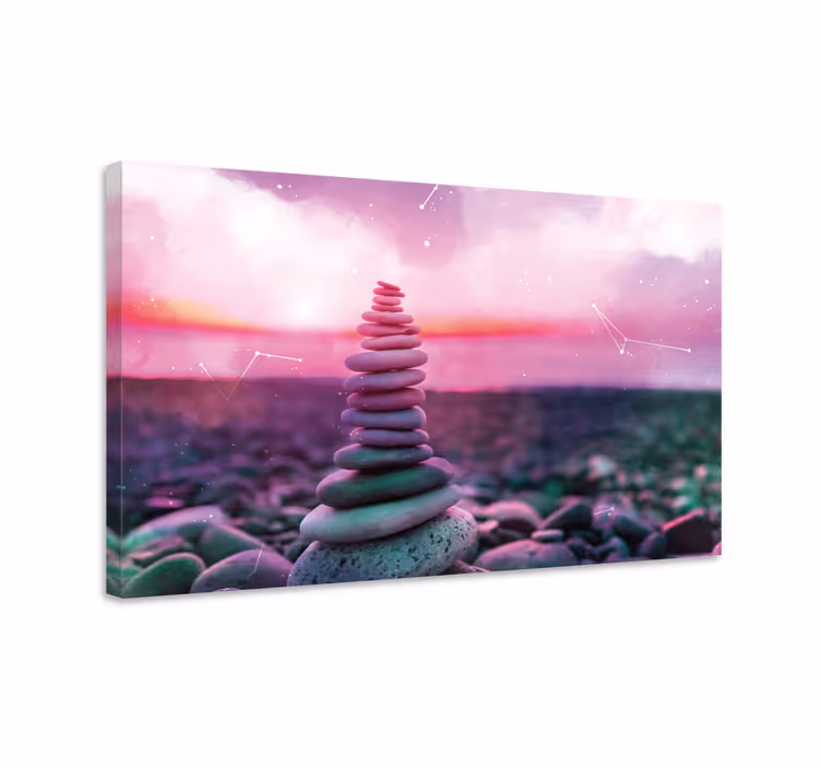 Zen pietre pânză de artă print - TenStickers