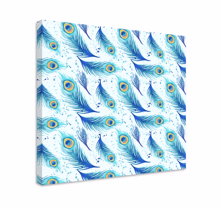 Pânză de păun albastru artă de perete - TenStickers