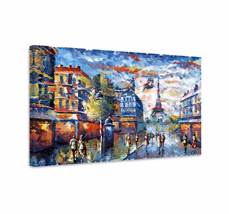 Paris boem artă acuarelă pânză artă - TenStickers