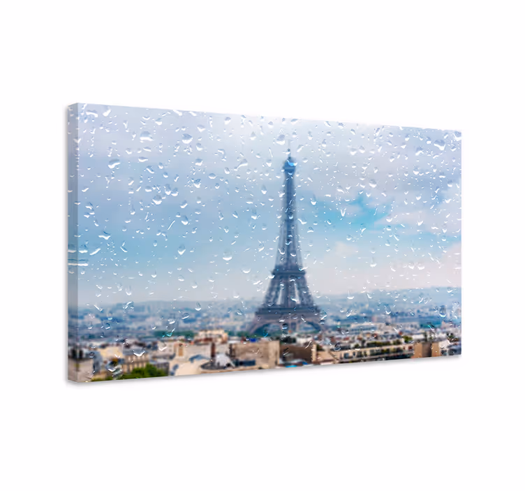Paris orașe în ploaie oraș tablouri - TenStickers