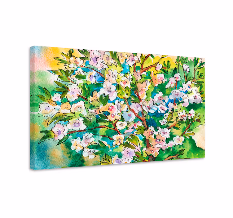 Pânză de artă de perete de primăvară multicoloră - TenStickers