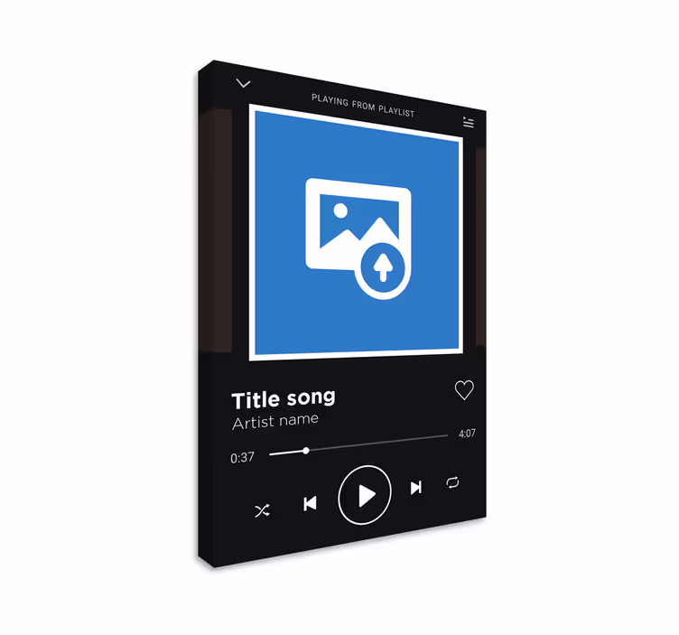 Spotify muzică jucând arta pânzei - TenStickers