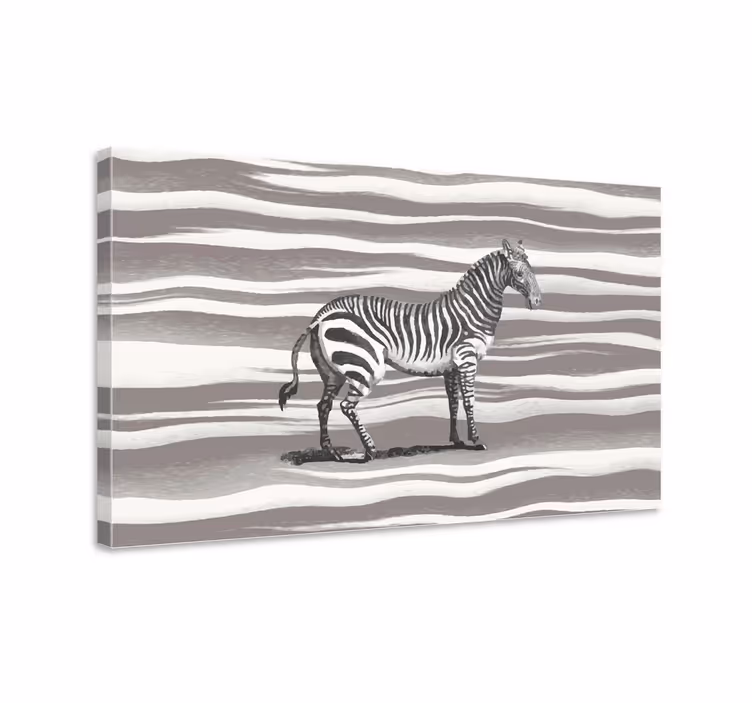 Tablou animale design dungi de zebră - TenStickers
