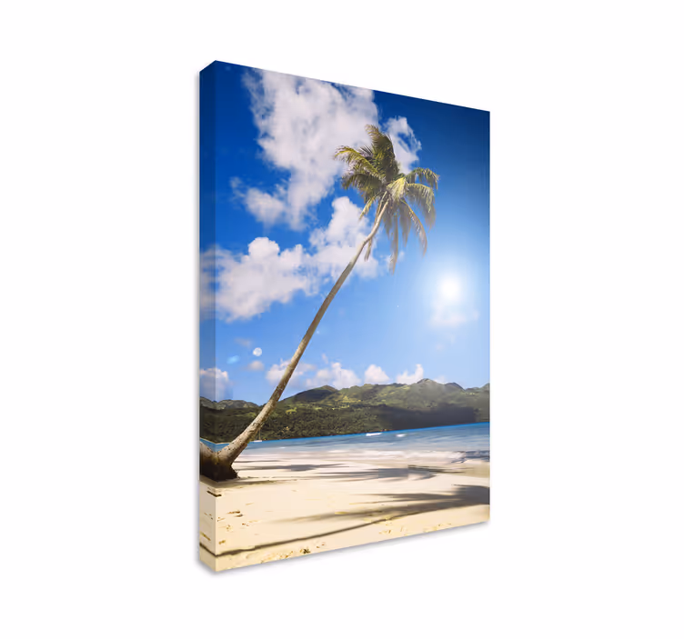 Tablou peisaje oază de plajă tropicală - TenStickers