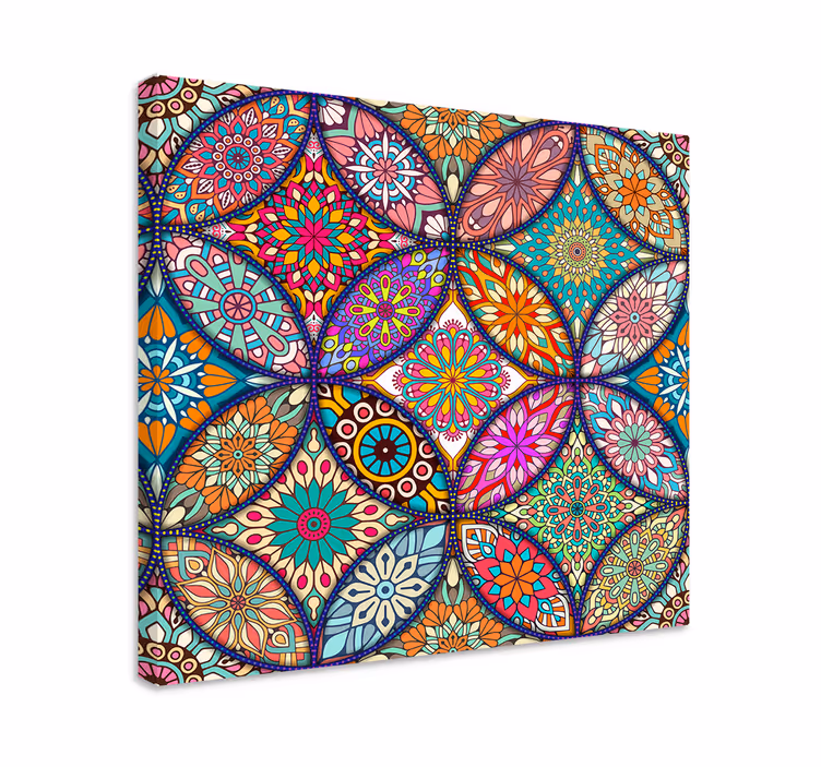 Arta de perete mandala colorate - TenStickers