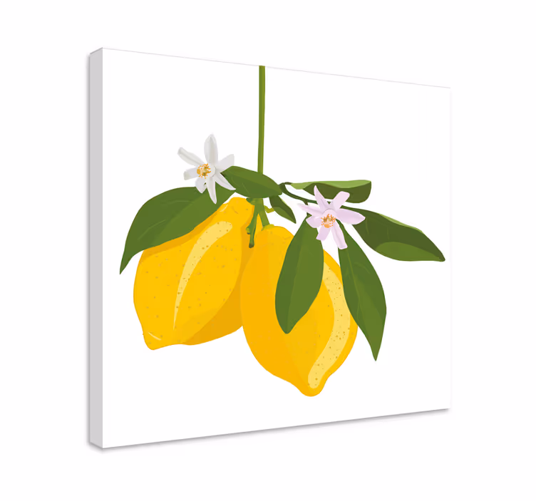 Lămâie fructe pânză artă - TenStickers