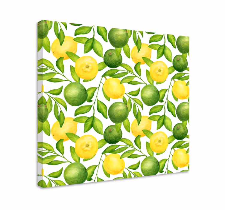Lămâie și tei fructe pânză artă - TenStickers