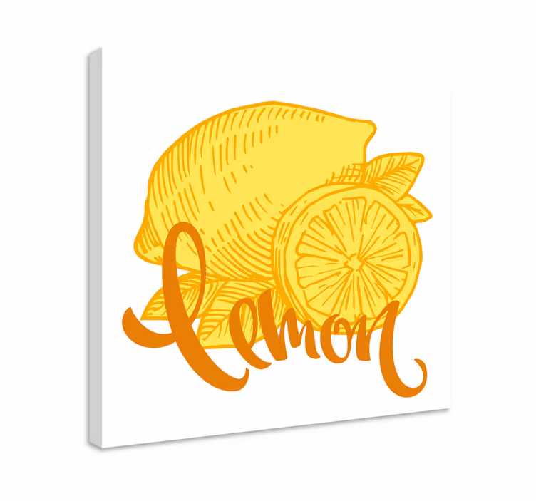Tablou fructe felie de lămâie - TenStickers