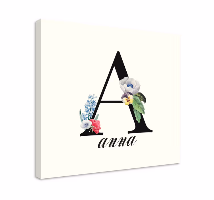 Amprente personalizate de pânză alfabet literă - TenStickers