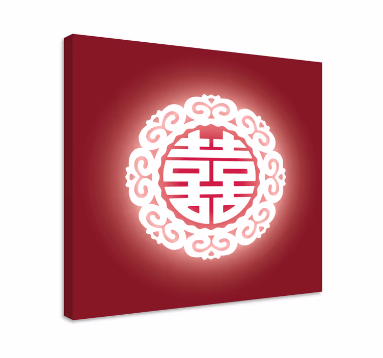 Litere chineze alfabet amprente de pânză - TenStickers