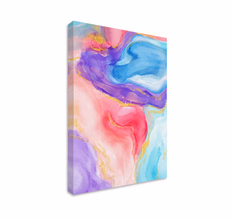 Tablou abstract flux de culori fluide - TenStickers