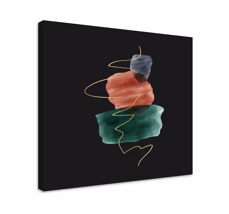 Tablou modern forme abstracte din piatră - TenStickers